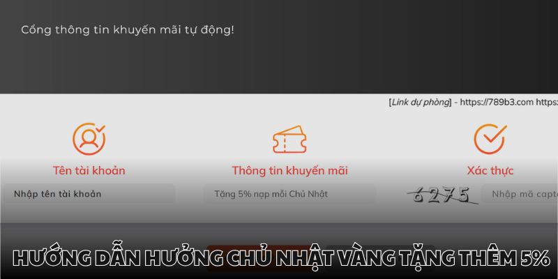 Nhận thưởng nạp chủ nhật vàng qua hệ thống hiện đại